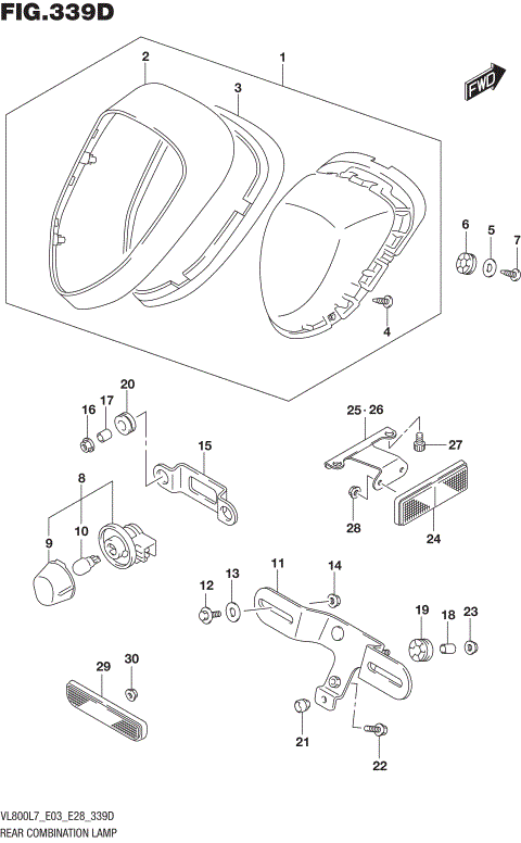 REAR COMBINATION LAMP (VL800TL7 E03)