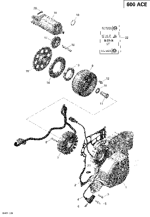 03- Magneto and Electric Starter - 600 ACE