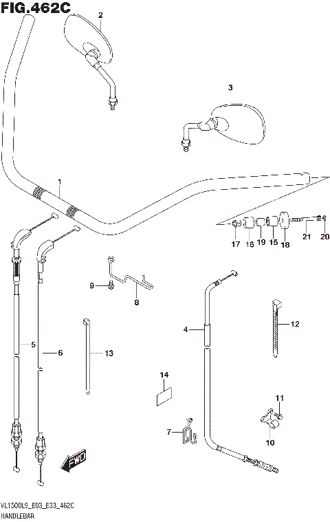 HANDLEBAR (VL1500TL9 E03)