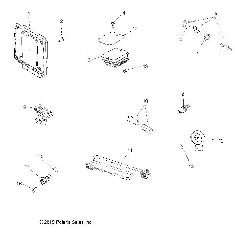 ELECTRICAL, SWITCHES, SENSORS, ECU and CONTROL MODULES - A11ZN55AA/AQ/AZ (49ATVSWITCHES11SP550)