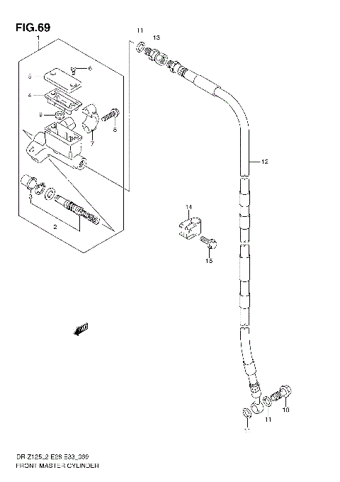FRONT MASTER CYLINDER (DR-Z125L E33)
