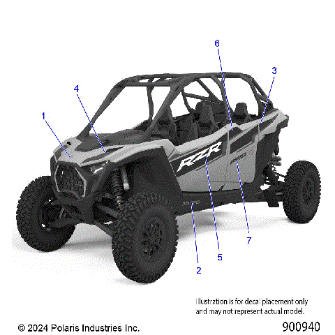 BODY, DECALS GRAPHIC - Z25R4E2KA4/B4  (900940)