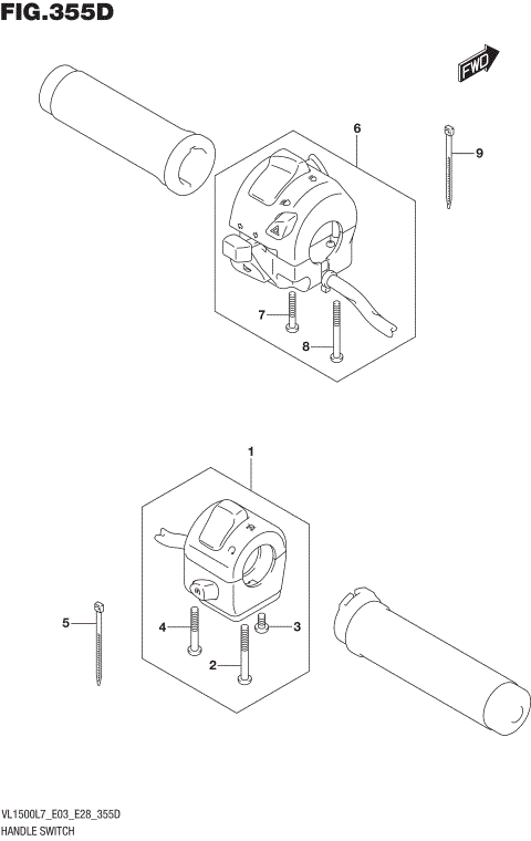 HANDLE SWITCH (VL1500BTL7 E28)