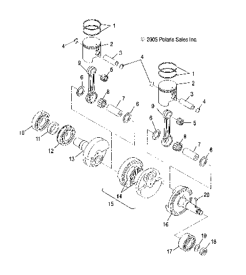 ENGINE, PISTON and CRANKSHAFT - S07NJ5BS/BE (4997279727C07)