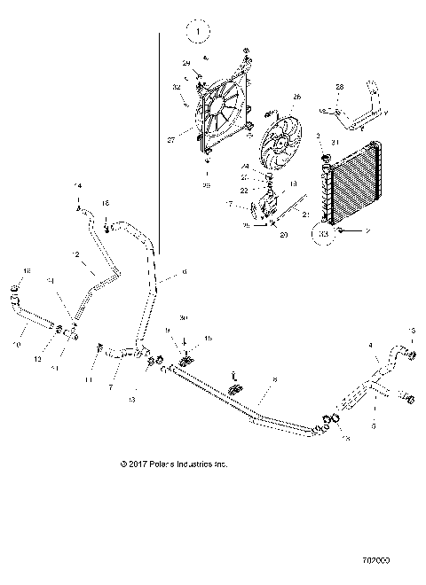 ENGINE, COOLING SYSTEM - R21RM250A1 (702000)