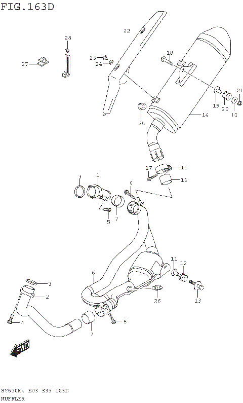 MUFFLER (SV650AM4 E33)