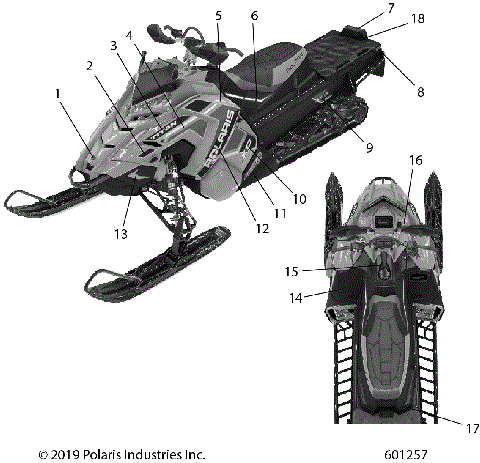 BODY, DECAL  XC, BLK SIDE PANEL W/BLK,TITNM ACCENT SC SELECT - S20FJP8 (601257)