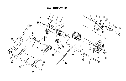 TORQUE ARM, REAR - S07MX4CS/CE (4997179717B13)