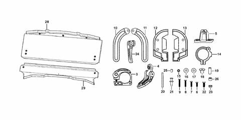 2-PIECE POLY WINDSHIELD