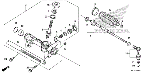 STEERING GEAR BOX@TIE ROD
