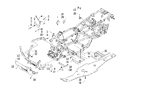 FRAME AND RELATED PARTS [82986]