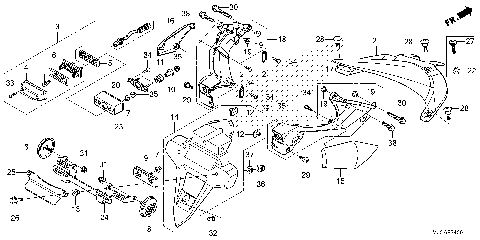 REAR FENDER@LICENSE LIGHT
