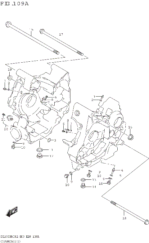 CRANKCASE (2) (DL1050RQ)