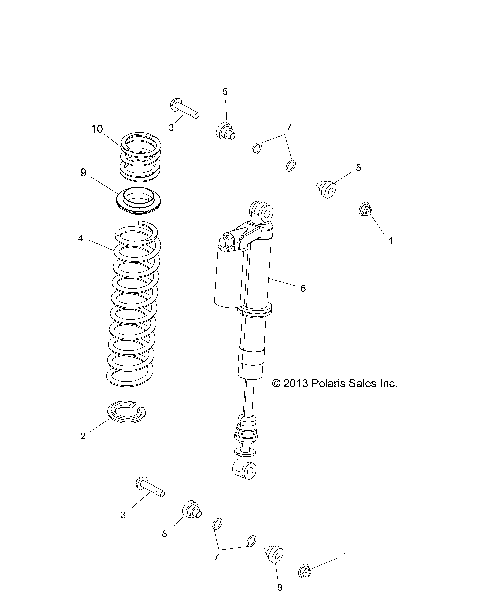 SUSPENSION, REAR SHOCK MOUNTING - Z14VH7EAJ/EAL (49RGRSHOCKMTGRR14800RZR)