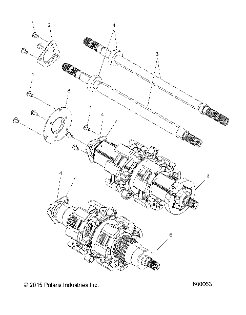 DRIVE TRAIN, JACKSHAFT and DRIVESHAFT - S18EFK8P/EFM8P ALL OPTIONS (600063)