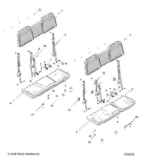 BODY, SEATS - R25T6A99A1/B1 (C733316)