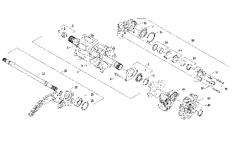 DRIVE TRAIN SHAFTS AND BRAKE ASSEMBLIES [105939]