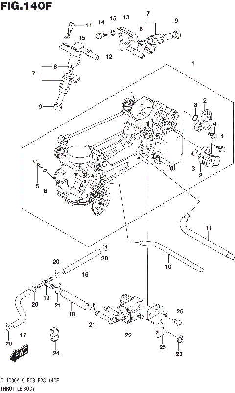 THROTTLE BODY (DL1000AL9 E33)