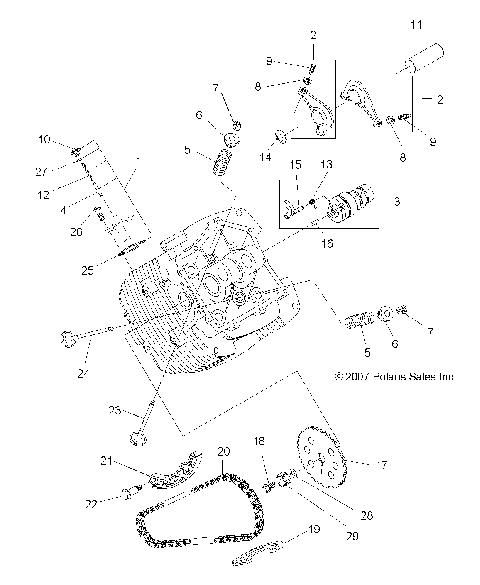 ENGINE, VALVES and CAMSHAFT - A08LH27AW/AX/AZ (49ATVVALVE08SP300)