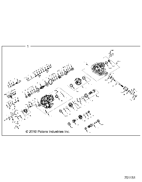 DRIVE TRAIN, MAIN GEARCASE INTERNALS - Z19VBE99AM/BM/LM (701151)