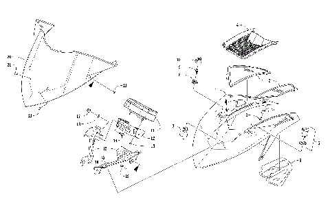 WINDSHIELD AND INSTRUMENTS ASSEMBLIES [104669]