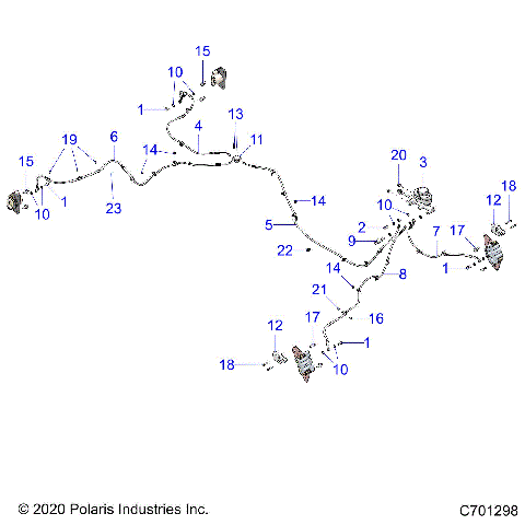 BRAKES, BRAKE LINES AND MASTER CYLINDER - R21RRE99FP/F9 (C701298)