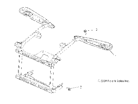 BODY, FRONT RACK MOUNTING - A10DX85AL/AF (49ATVRACKMTG10SPXPX2550)