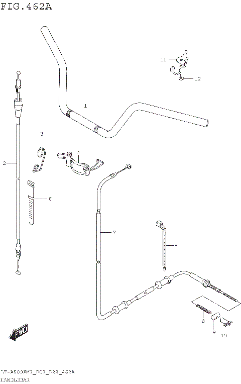 HANDLEBAR (LT-A500XPM3 P03)
