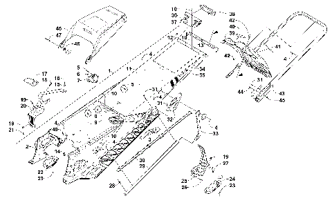 TUNNEL, REAR BUMPER, AND SNOWFLAP ASSEMBLY [101532]
