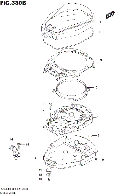 SPEEDOMETER (VL1500BL8 E28)