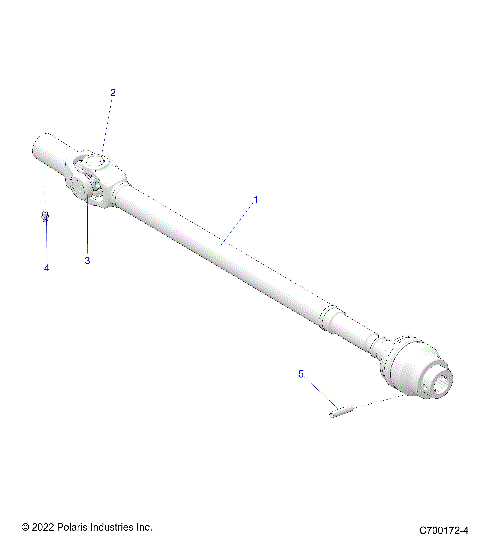 DRIVE TRAIN, FRONT PROP SHAFT - G25G4E99 (C700172-4)