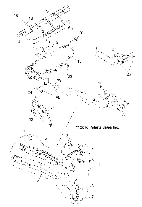 ENGINE, EXHAUST SYSTEM - Z14JT9EFX (49RGREXHAUST11RZR875)