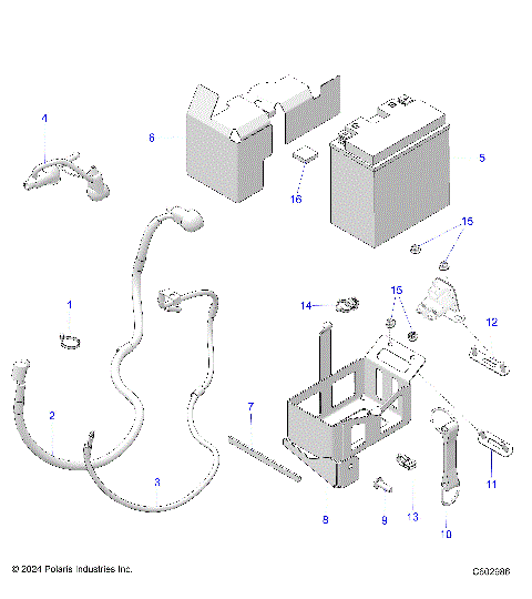 ELECTRICAL, BATTERY/BOX and CABLES - S26TFF6RSL/TFP6RSL E.S. OPTION (C602986)