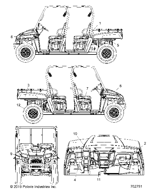BODY, DECALS - R20M4A57L1 (702751)