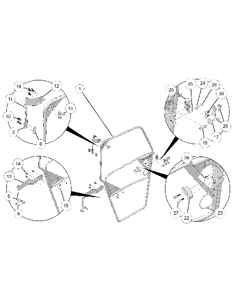BODY, DOOR, CANVAS - D24M2U57B4/W57B4 (702875)