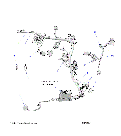 ELECTRICAL, WIRE HARNESS, MAIN AND HOOD - S25TDL6LSA (C602954)