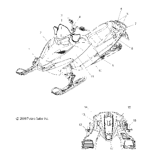 BODY, DECALS - S09PE8ES/EEL (49SNOWDECAL09600DRGN)