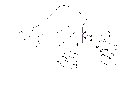 SEAT, BATTERY, AND TOOL KIT ASSEMBLIES [94228]