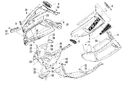 SKID PLATE AND SIDE PANEL ASSEMBLY [99351]