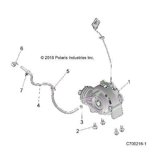 DRIVE TRAIN, FRONT GEARCASE MOUNTING - Z19VAA87A2/E87AK/AR/AA (C700216-1)