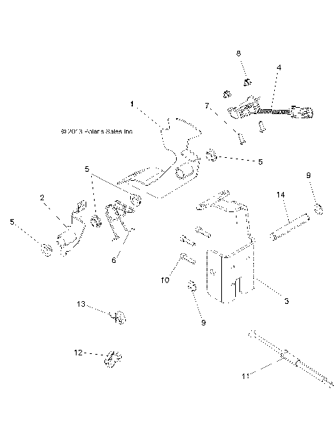 ENGINE, THROTTLE PEDAL - R14RH57FX (49RGRTHROTTLEPEDAL14570)