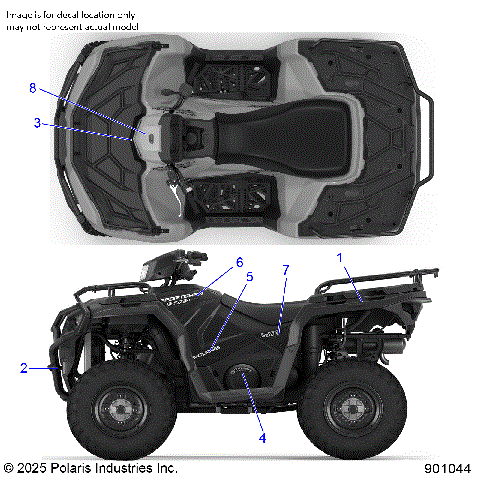 BODY, DECALS, GRAPHIC - A26SEE57A1/A4/A6/A9 (901044)