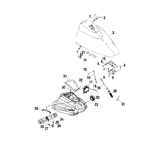 FRONT STORAGE COMPARTMENT - W015098D (4964876487A008)