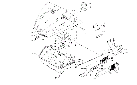 HOOD/FRONT STORAGE AND SIDE PANEL ASSEMBLY [300967]