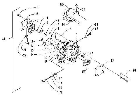 PTO-SIDE CARBURETOR [72974]