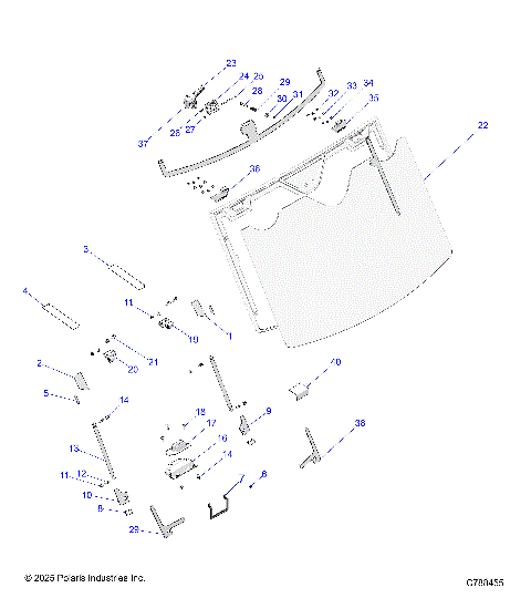 BODY, WINDSHIELD, FIXED - R26RSU99A9/B9/AF/AH/BH/AS/BS/AB/BB (C788455)