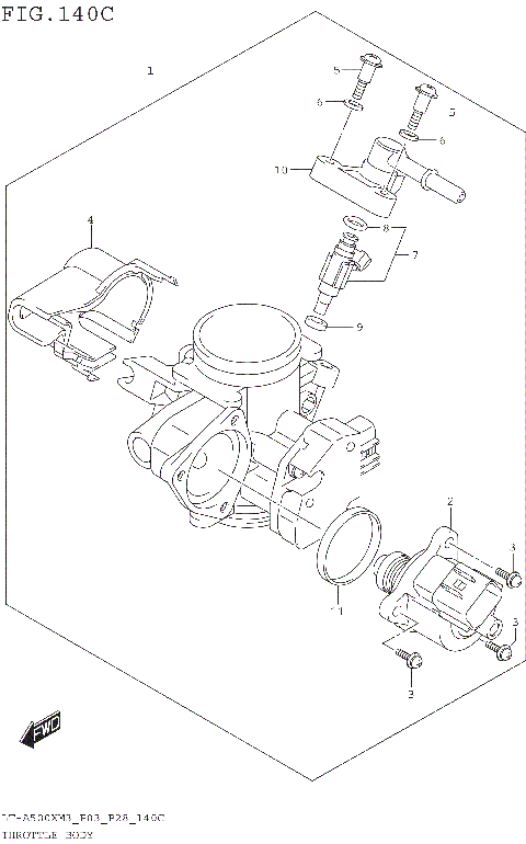 THROTTLE BODY (LT-A500XPM3 P33)