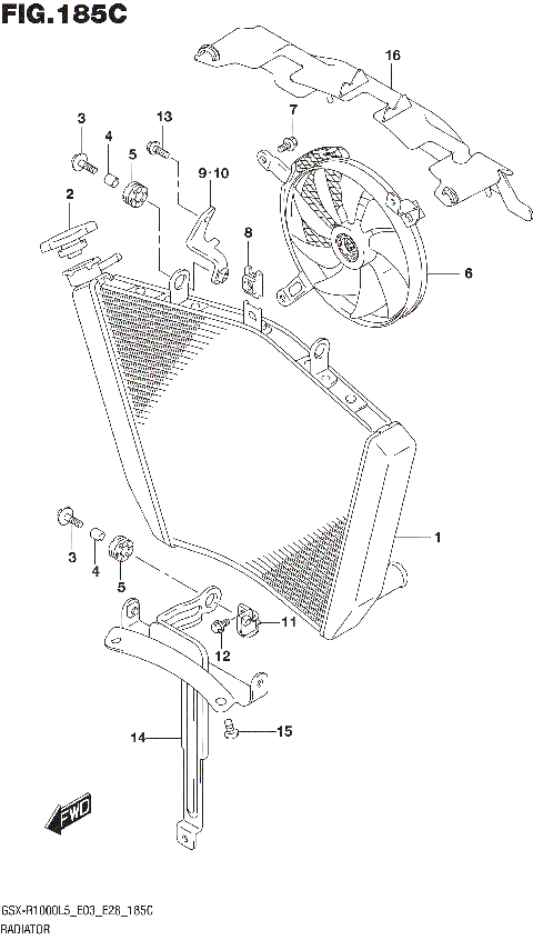 RADIATOR (GSX-R1000L5 E33)