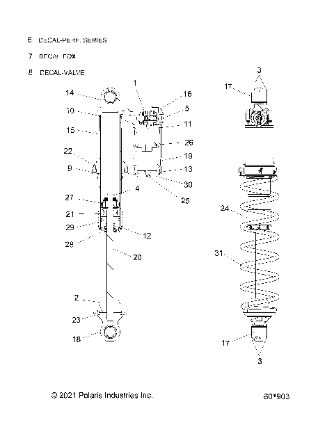 SUSPENSION, SHOCK, IFS - S25TLP6RS (601903)