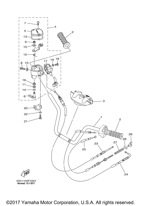 STEERING HANDLE CABLE